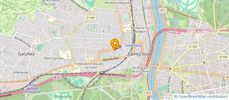 localisation de l'entreprise SCI VIRGILE à SAINT-CLOUD