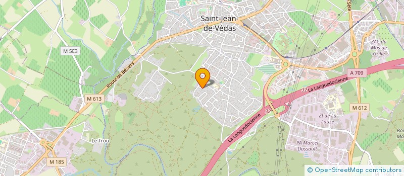 localisation de l'entreprise SCI VIRGILE  SAINT-JEAN-DE-VEDAS