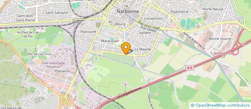 localisation de l'entreprise SCI VIRGILINE à NARBONNE