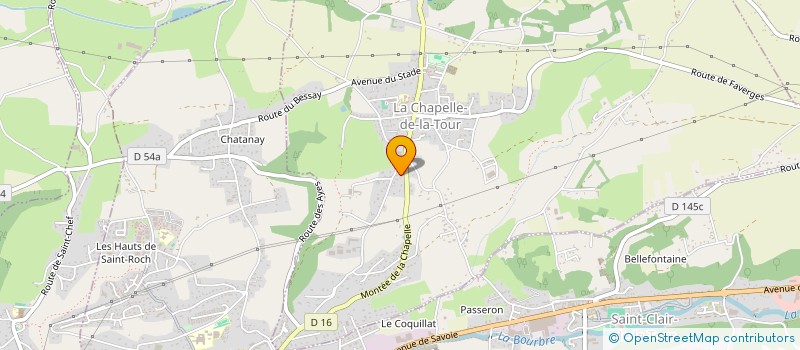 localisation de l'entreprise SCI VIRGINE  LA CHAPELLE-DE-LA-TOUR