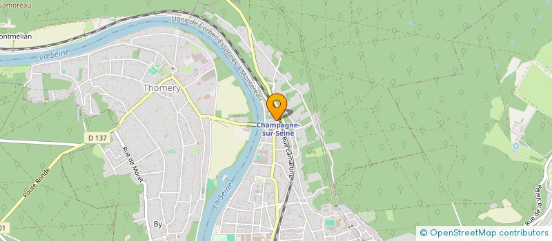 localisation de l'entreprise SCI VIRGINIE  CHAMPAGNE-SUR-SEINE