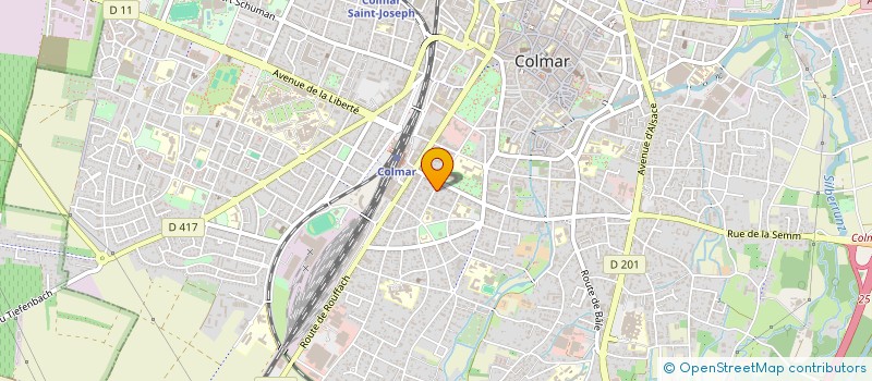 localisation de l'entreprise SCI VIRGINIE  COLMAR