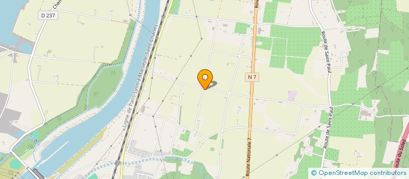 localisation de l'entreprise SCI VIRGINIE  CHATEAUNEUF-DU-RHONE