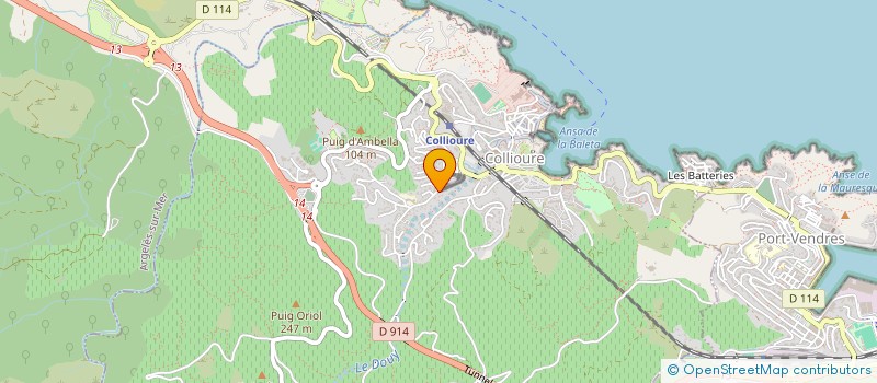 localisation de l'entreprise SCI VIRGINIE  COLLIOURE