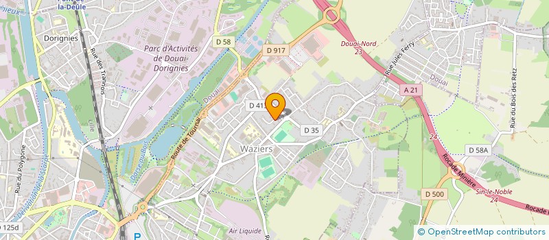 localisation de l'entreprise SCI VIRGINIE  WAZIERS