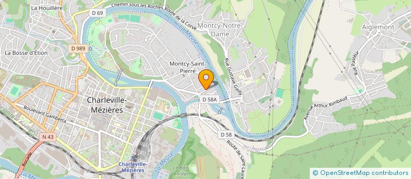 localisation de l'entreprise SCI VIRGINIE à CHARLEVILLE-MEZIERES
