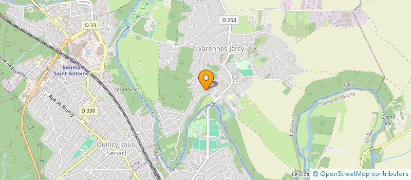 localisation de l'entreprise SCI VIRGINIE  VARENNES-JARCY