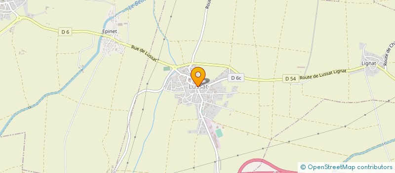 localisation de l'entreprise SCI VIRGINIE  LUSSAT