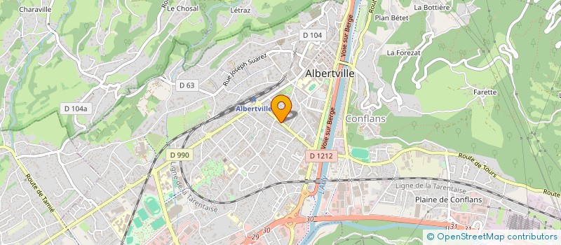 localisation de l'entreprise SCI VIRGINIE  ALBERTVILLE