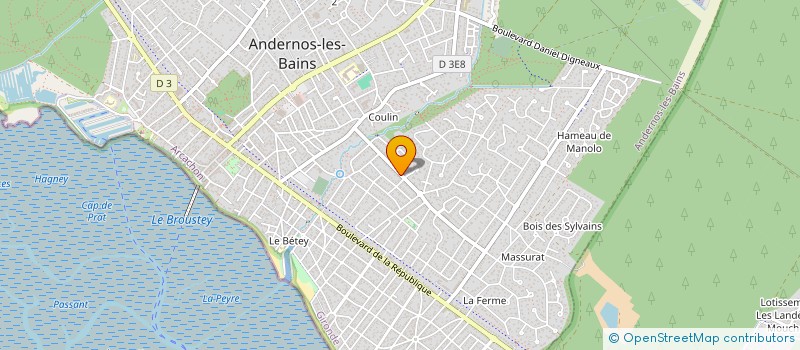 localisation de l'entreprise SCI VIRGINIE FRECAUT  ANDERNOS-LES-BAINS