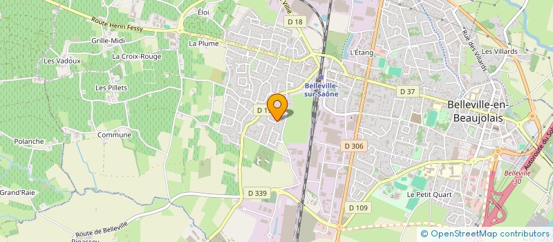 localisation de l'entreprise SCI VIRGINY  BELLEVILLE-EN-BEAUJOLAIS