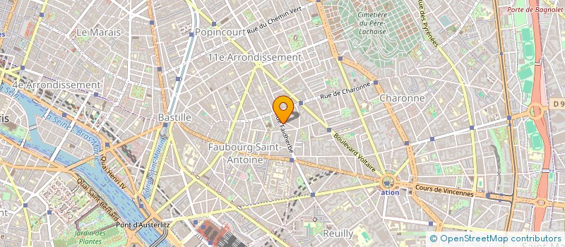 localisation de l'entreprise SCI VIRGIX  PARIS