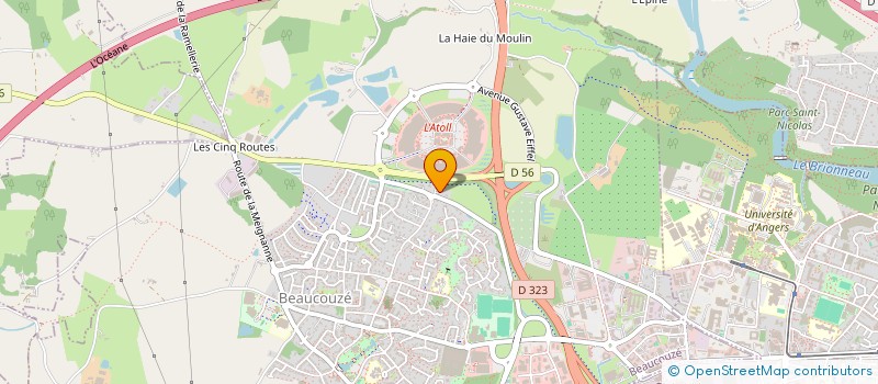 localisation de l'entreprise SCI VIRGULE  SAINT-LEGER-DE-LINIERES