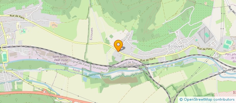 localisation de l'entreprise SCI VIRGYL  ECROUVES