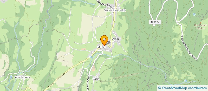 localisation de l'entreprise SCI VIRIEU LE PETIT  ARVIERE-EN-VALROMEY