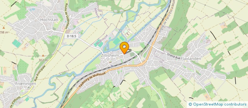 localisation de l'entreprise SCI VIRILO  ZILLISHEIM