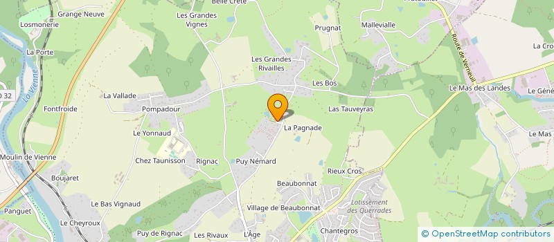 localisation de l'entreprise SCI VIRISA à AIXE-SUR-VIENNE