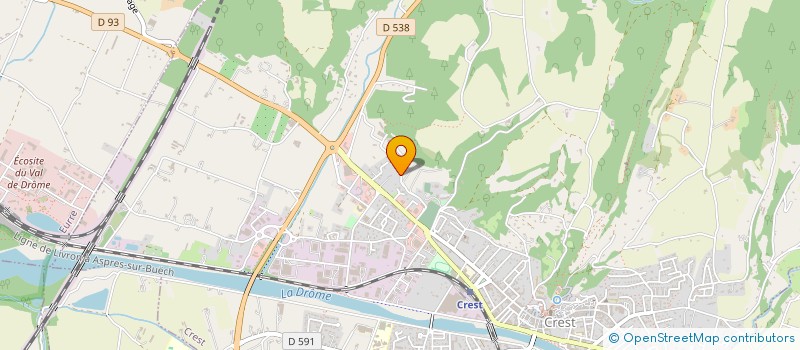 localisation de l'entreprise SCI VIRIVILLE  CREST