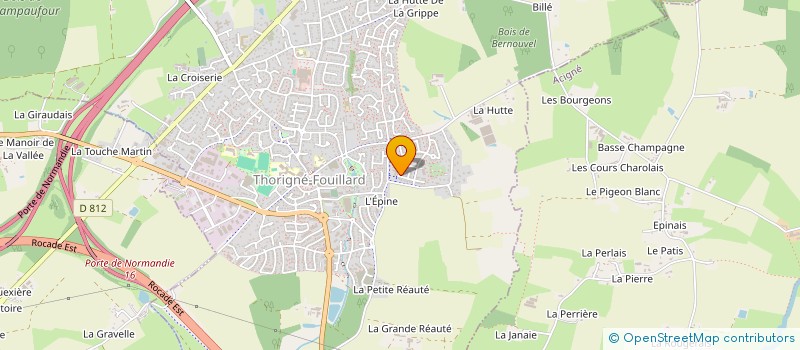 localisation de l'entreprise SCI VIRJUL  THORIGNE-FOUILLARD