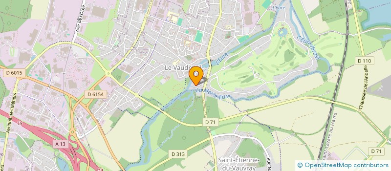 localisation de l'entreprise SCI VIRLO  LE VAUDREUIL