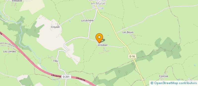 localisation de l'entreprise SCI VIRLOBIER  SAINT-PRIEST-EN-MURAT