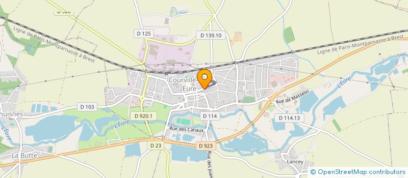 localisation de l'entreprise SCI VIRMAFLORA à COURVILLE-SUR-EURE