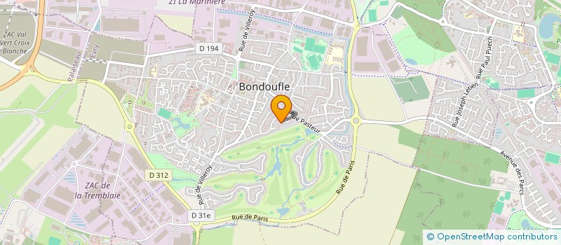 localisation de l'entreprise SCI VIRMOUX à BONDOUFLE