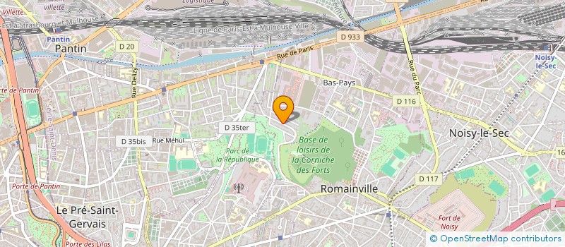 localisation de l'entreprise SCI VIROLIGLO à ROMAINVILLE