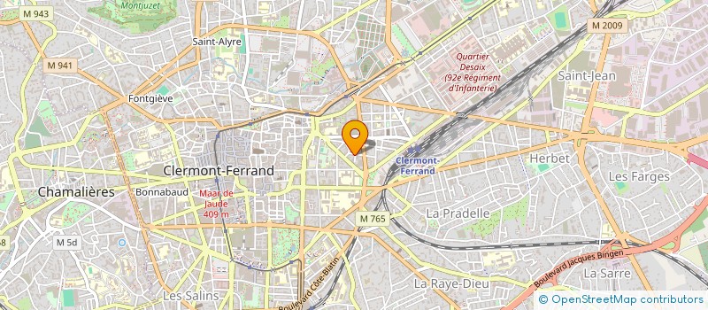 localisation de l'entreprise SCI VIRTELO  CLERMONT-FERRAND