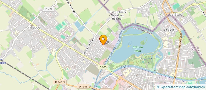 localisation de l'entreprise SCI VIRTUOSCITY  NIEPPE