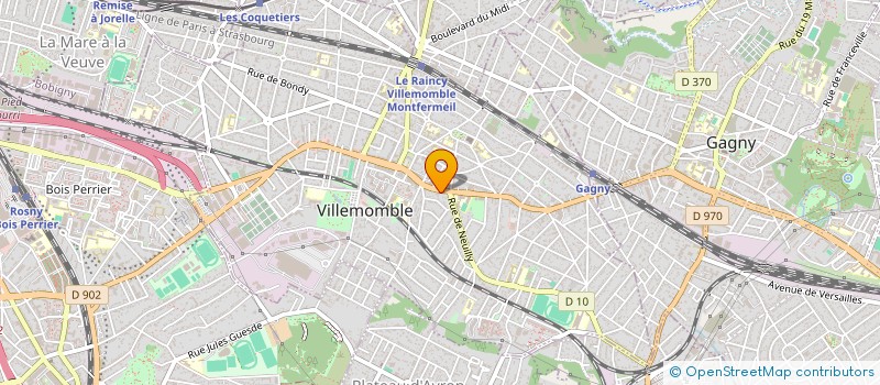 localisation de l'entreprise SCI VIRY à VILLEMOMBLE