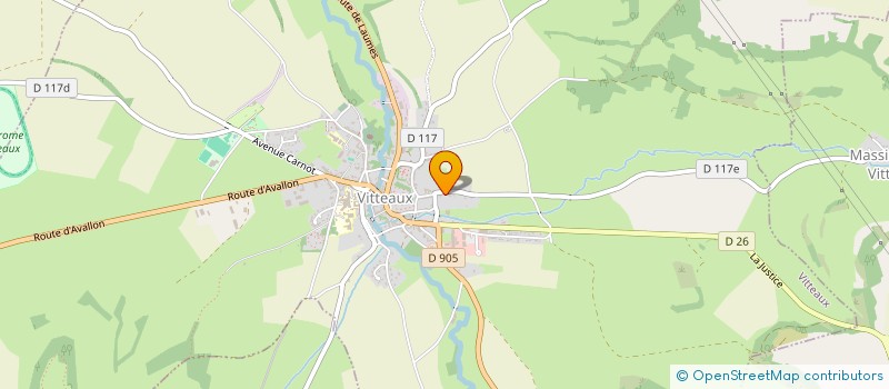 localisation de l'entreprise SCI VIS  VITTEAUX