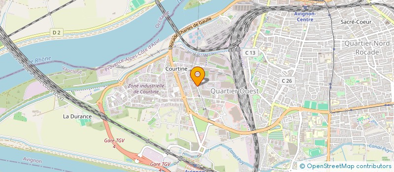 localisation de l'entreprise SCI VISA  AVIGNON