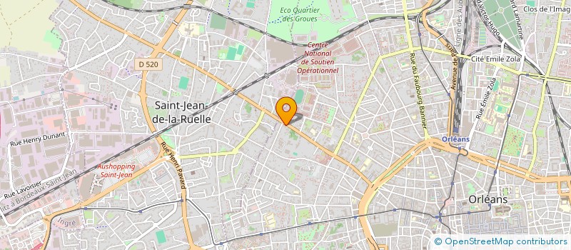 localisation de l'entreprise SCI VISENTIN  ORLEANS