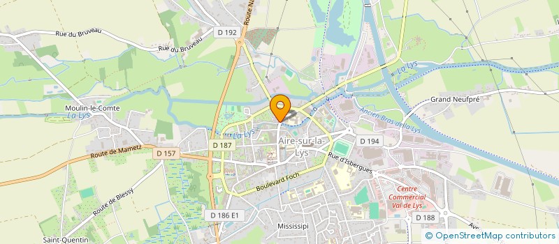 localisation de l'entreprise SCI VISEUR  AIRE-SUR-LA-LYS