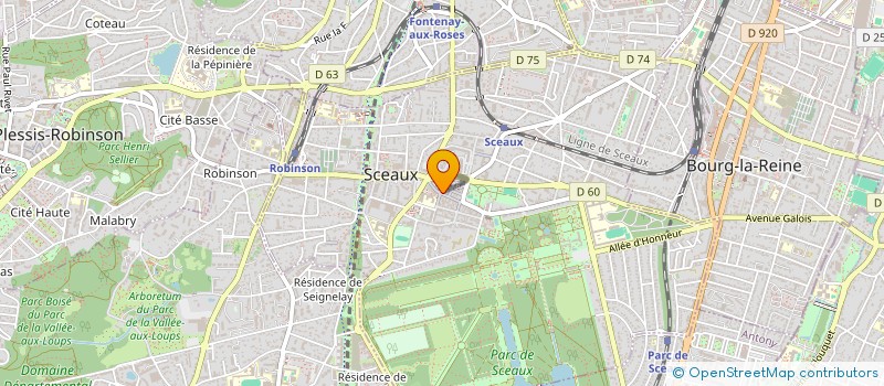 localisation de l'entreprise SCI VISICA à SCEAUX