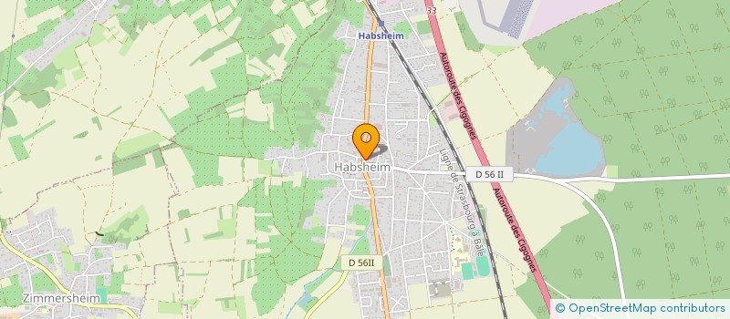 localisation de l'entreprise SCI VISION COULEUR  HABSHEIM