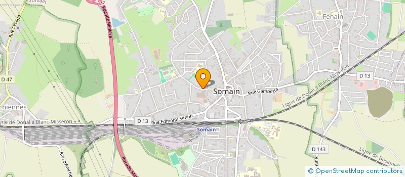 localisation de l'entreprise SCI VISIONS DOUAI  SOMAIN