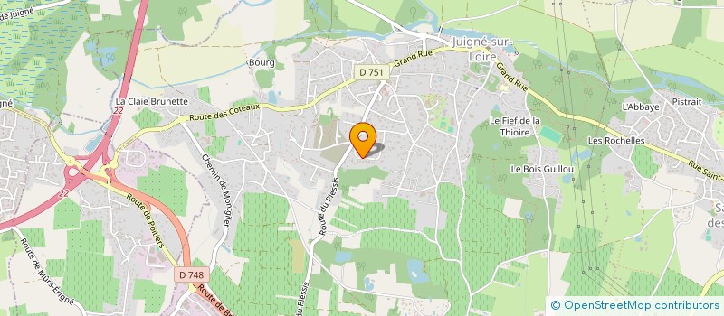 localisation de l'entreprise SCI VISITATION  LES GARENNES SUR LOIRE