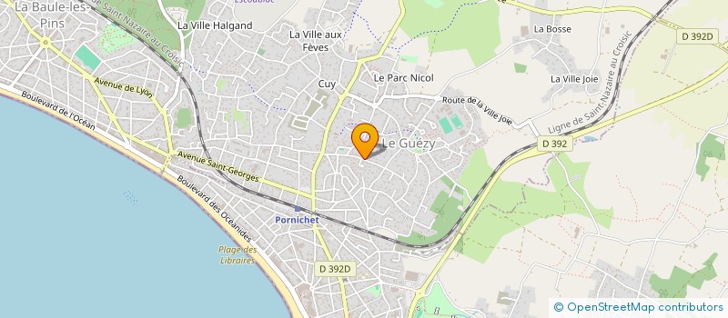 localisation de l'entreprise SCI VISIUM 2  LA BAULE-ESCOUBLAC