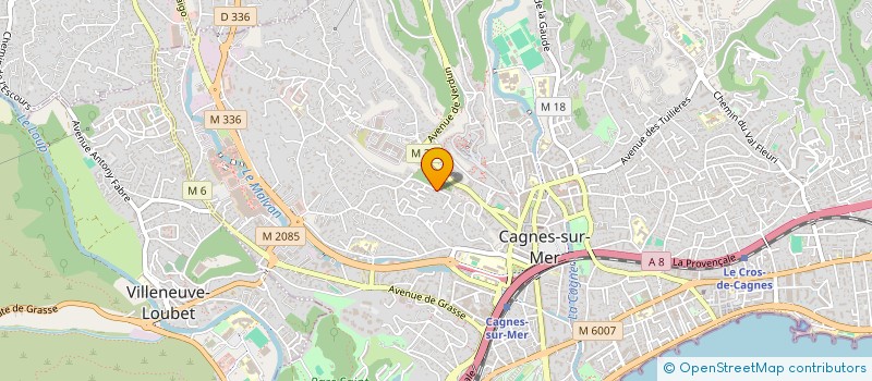 localisation de l'entreprise SCI VISO à ANTIBES