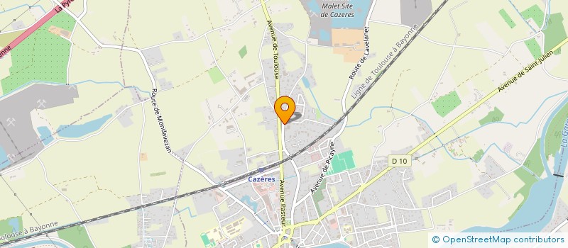 localisation de l'entreprise SCI VISSER  CAZERES