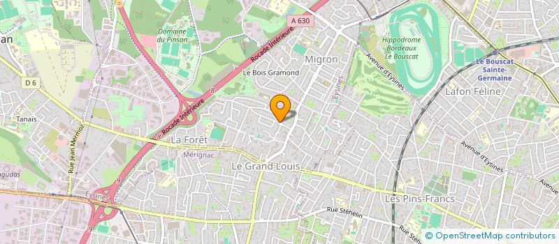 localisation de l'entreprise SCI VISSER-DELPY  EYSINES