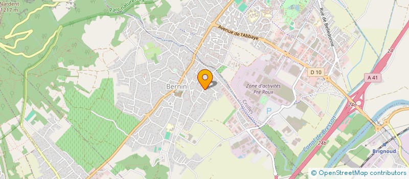 localisation de l'entreprise SCI VIST'M  BERNIN