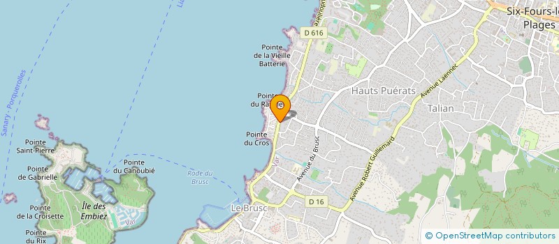 localisation de l'entreprise SCI VISTABELLA à SIX-FOURS-LES-PLAGES