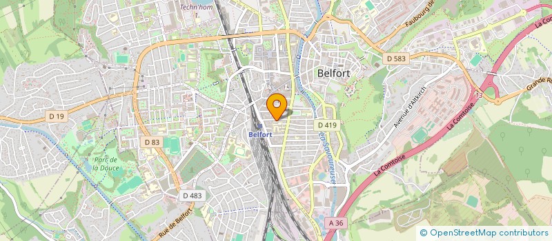 localisation de l'entreprise SCI VISTELIO à BELFORT