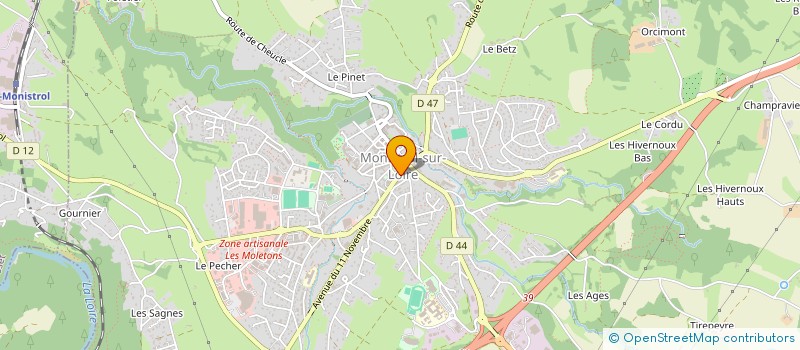 localisation de l'entreprise SCI VISTELO  MONISTROL-SUR-LOIRE