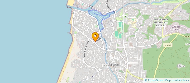 localisation de l'entreprise SCI VITAL à CAPBRETON