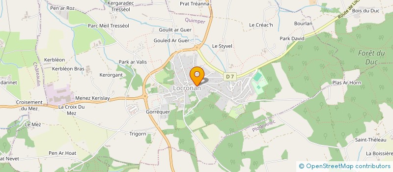 localisation de l'entreprise SCI VITAL ART  LOCRONAN