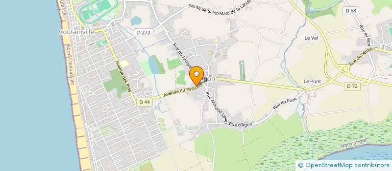 localisation de l'entreprise SCI VITAL DENT à AGON-COUTAINVILLE